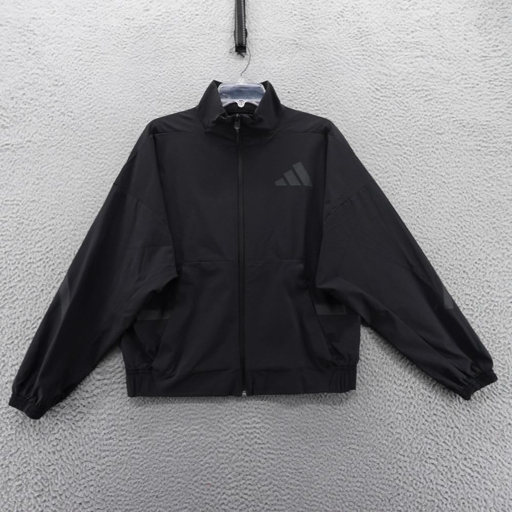 Adidas ZNE‎ Woven Track Jacket Size Small Black Women UPF50 Athletic NEW $110